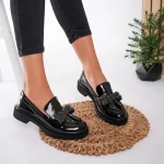 Pantofi casual piele naturală Glamourous Black 2