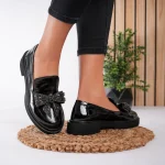 Pantofi casual piele naturală Glamourous Black 3