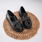 Pantofi casual piele naturală Glamourous Black 4
