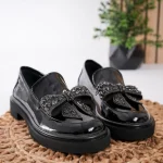 Pantofi casual piele naturală Glamourous Black 5