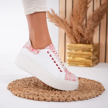 Pantofi casual piele naturală Red Fairytale
